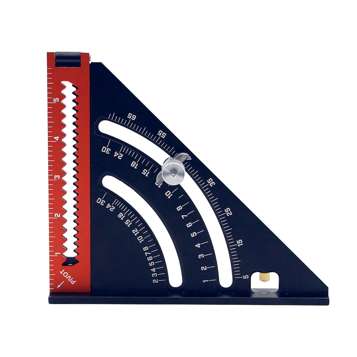 Professional Home Carpentry Ruler Multifunctional 2-in-1 Aluminum Alloy Tool