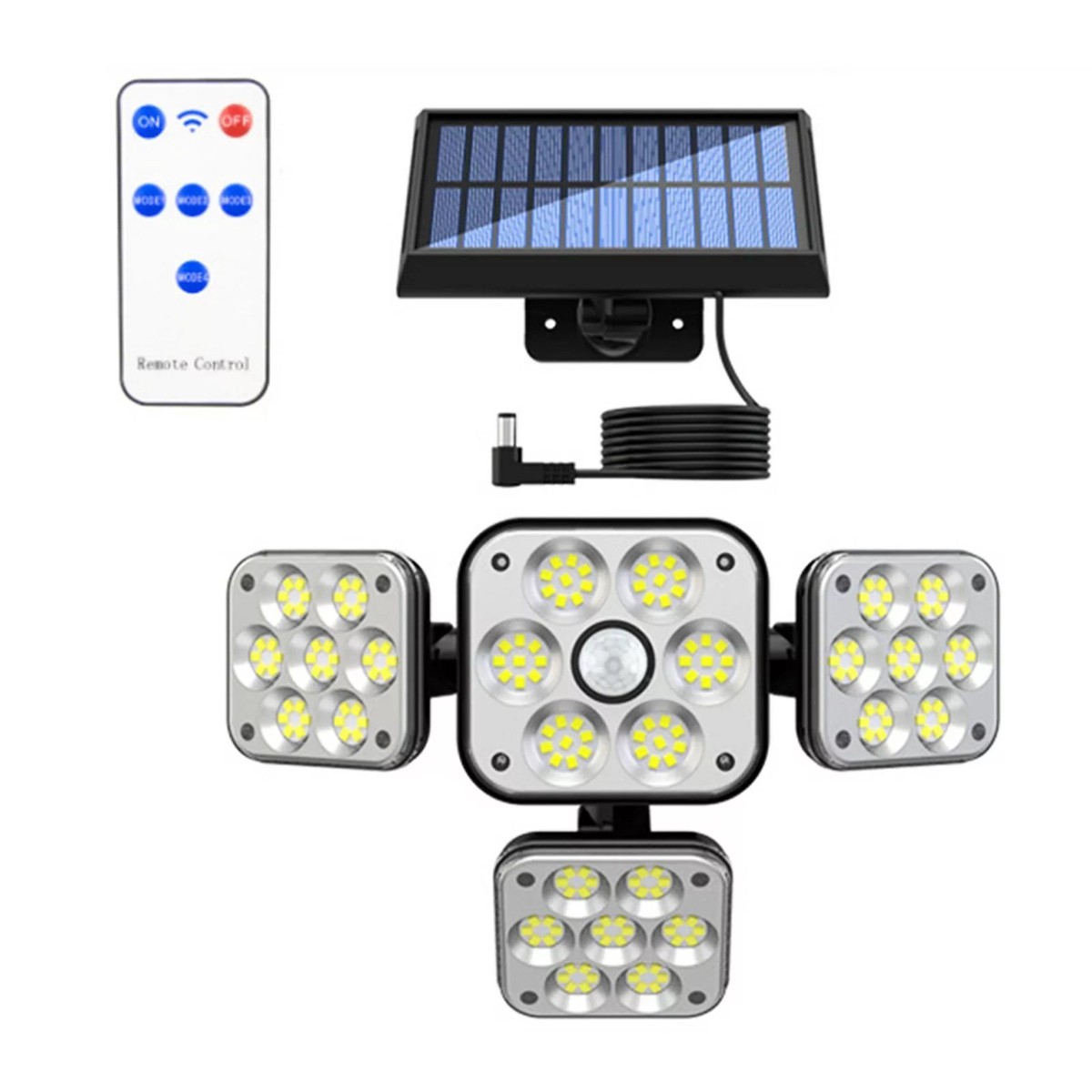Solar-Powered Outdoor Wall Lamp with Human Body Sensor for GardenYard 8211 Intelligent Illumination