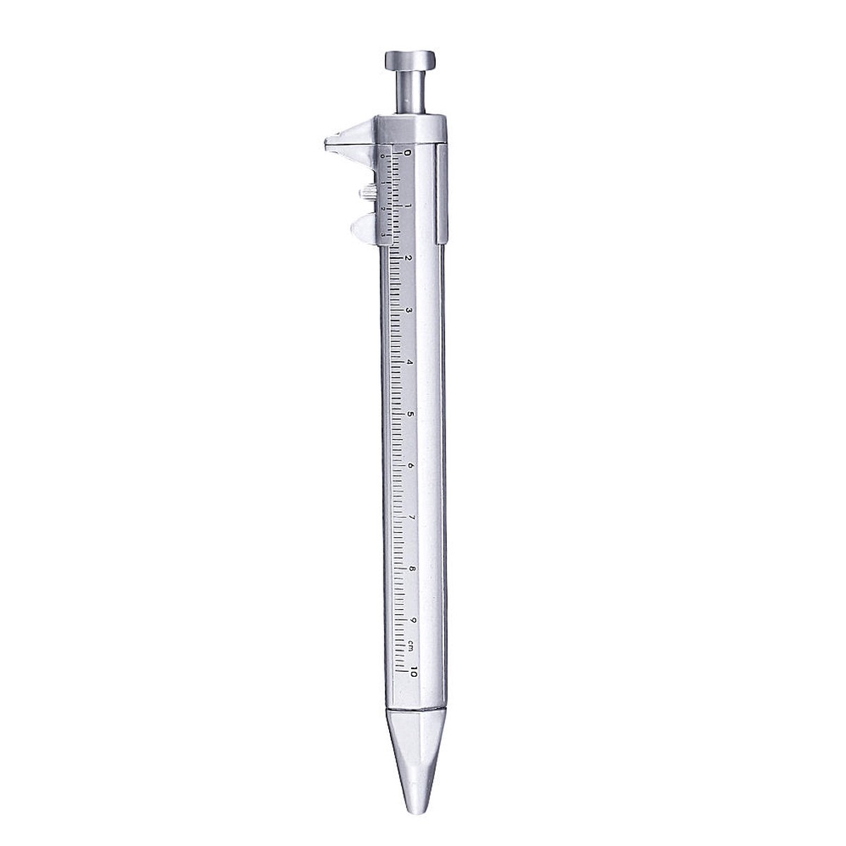 3-Piece Plastic Vernier Caliper Compact Pen-Shaped Measuring Tool