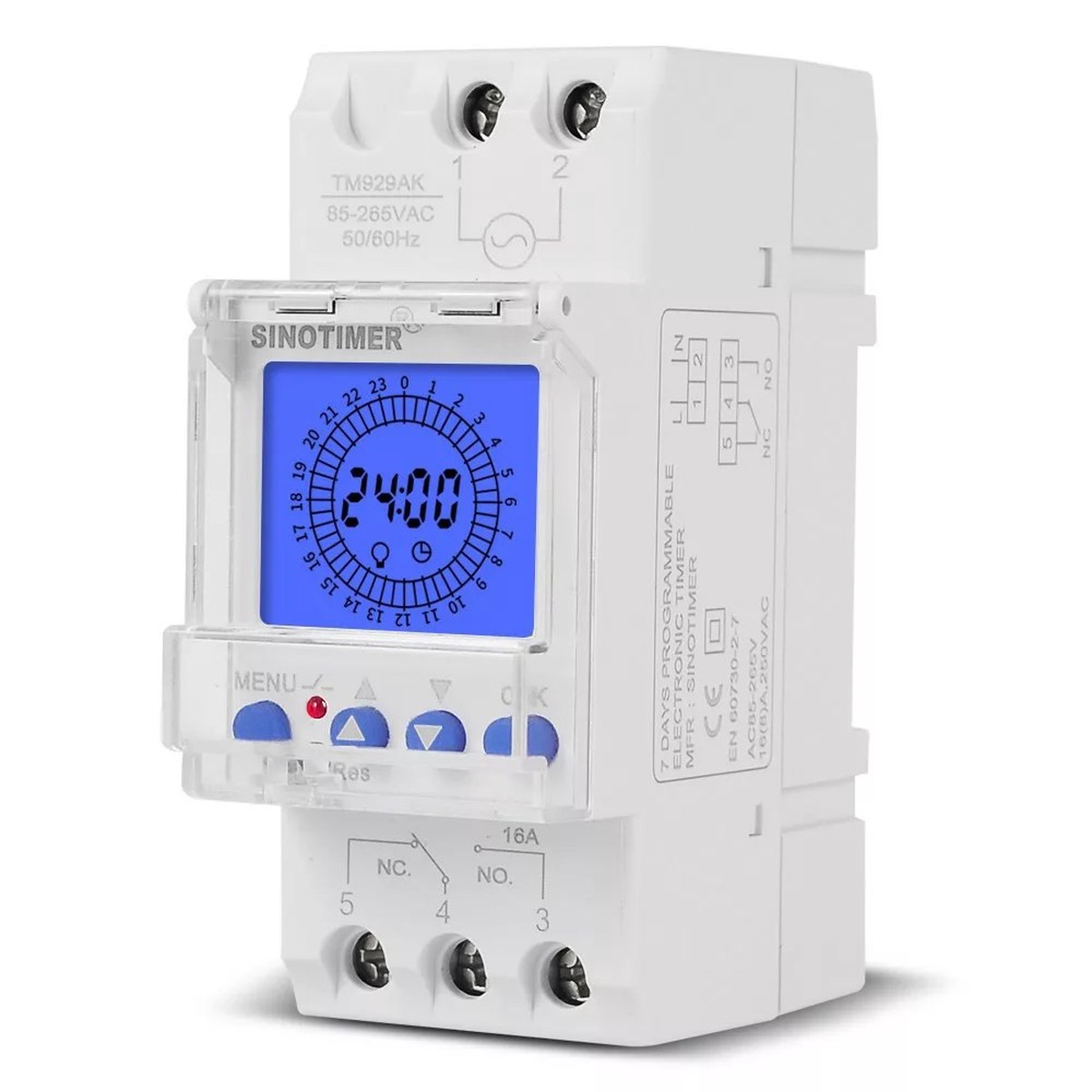 Digital LCD Display Programmable Intelligent Timer Switch