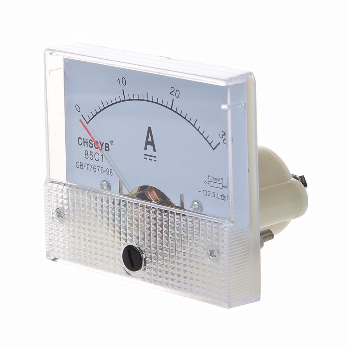 Durable and Portable 0-30A Analog Ammeter Panel 5 Pieces