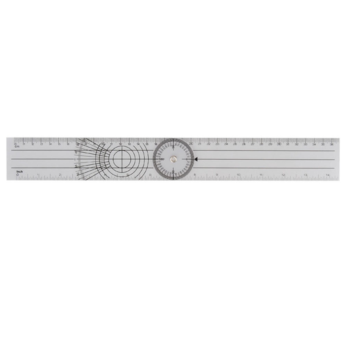 Professional 3-Piece Set 360-Degree Multi-Ruler Goniometer for Spinal Angles