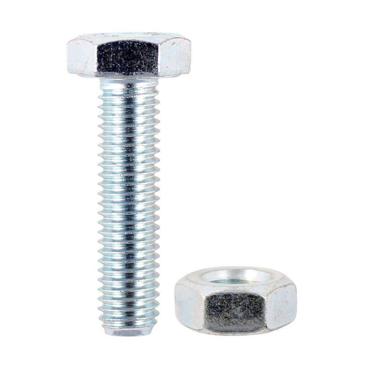 Timco Hex Set Hex Nut - Bzp - 8 X 50 - 40 Pieces