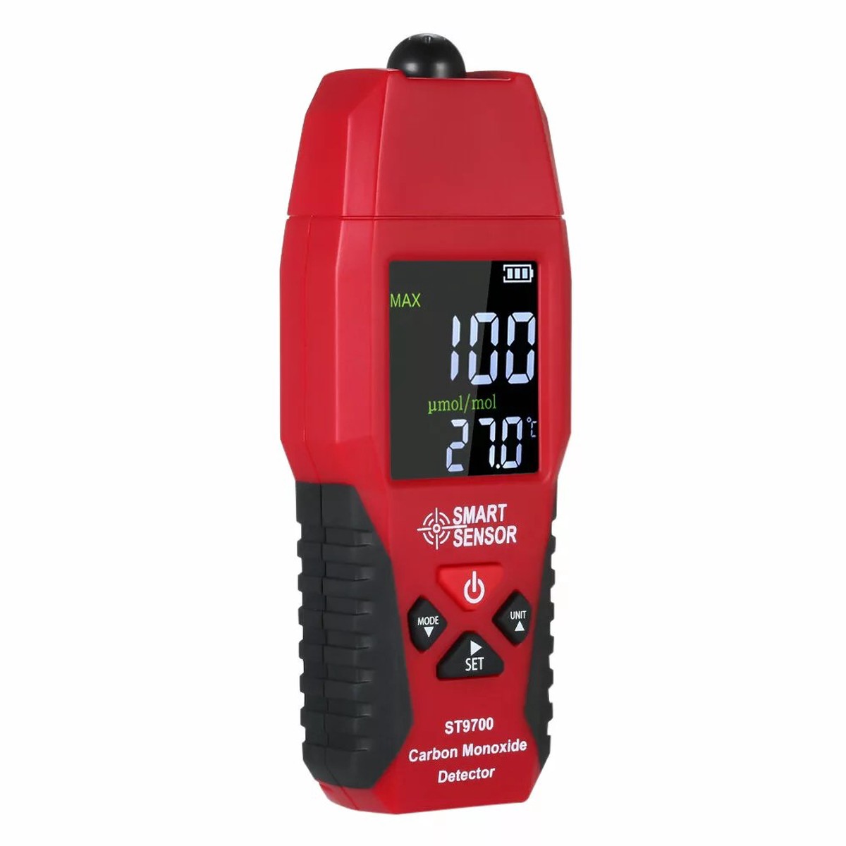 2-in-1 Handheld Carbon Monoxide Analyzer and Temperature Meter