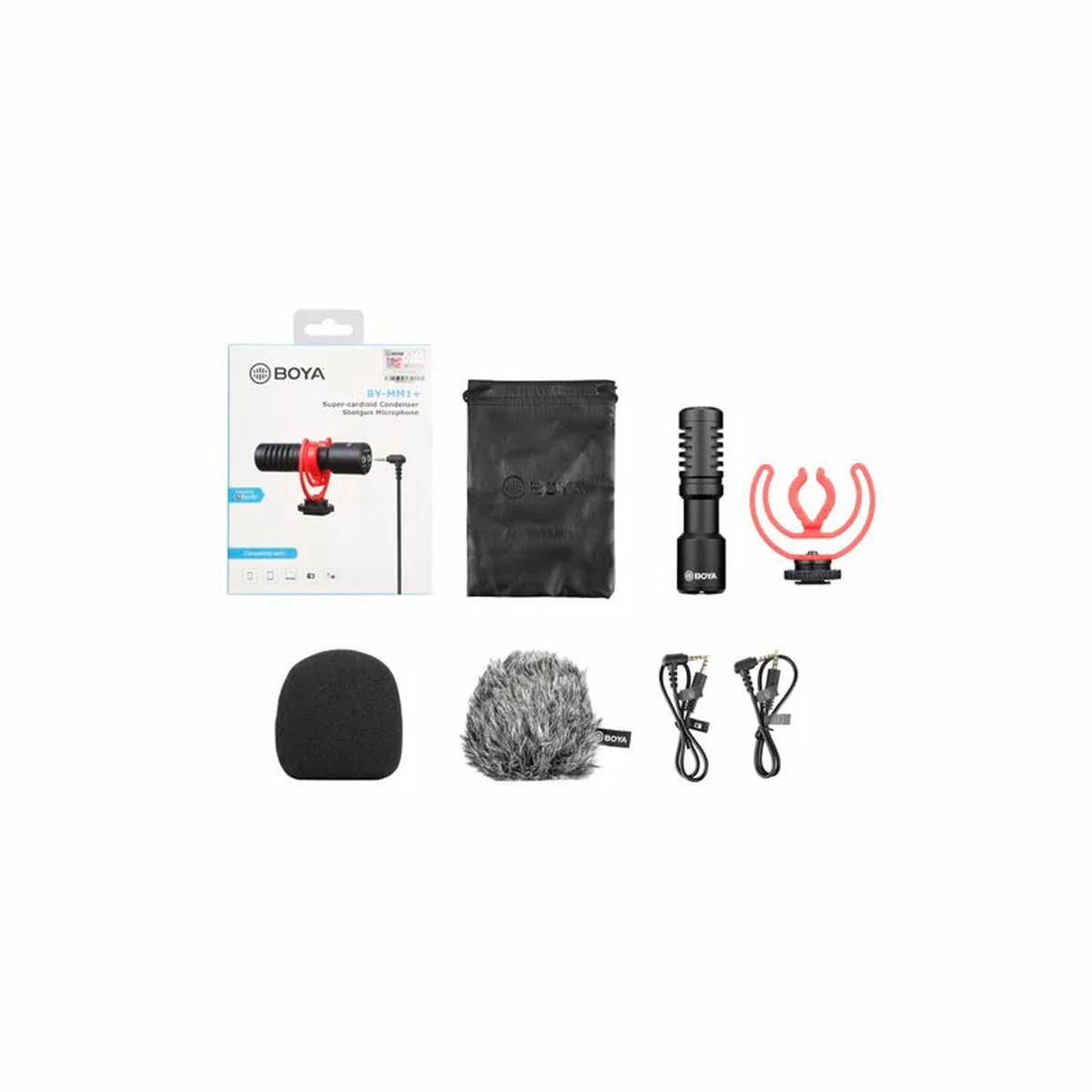 BOYA BY-MM1 Cardioid Microphone Perfect for iPhone Android DSLR and PC