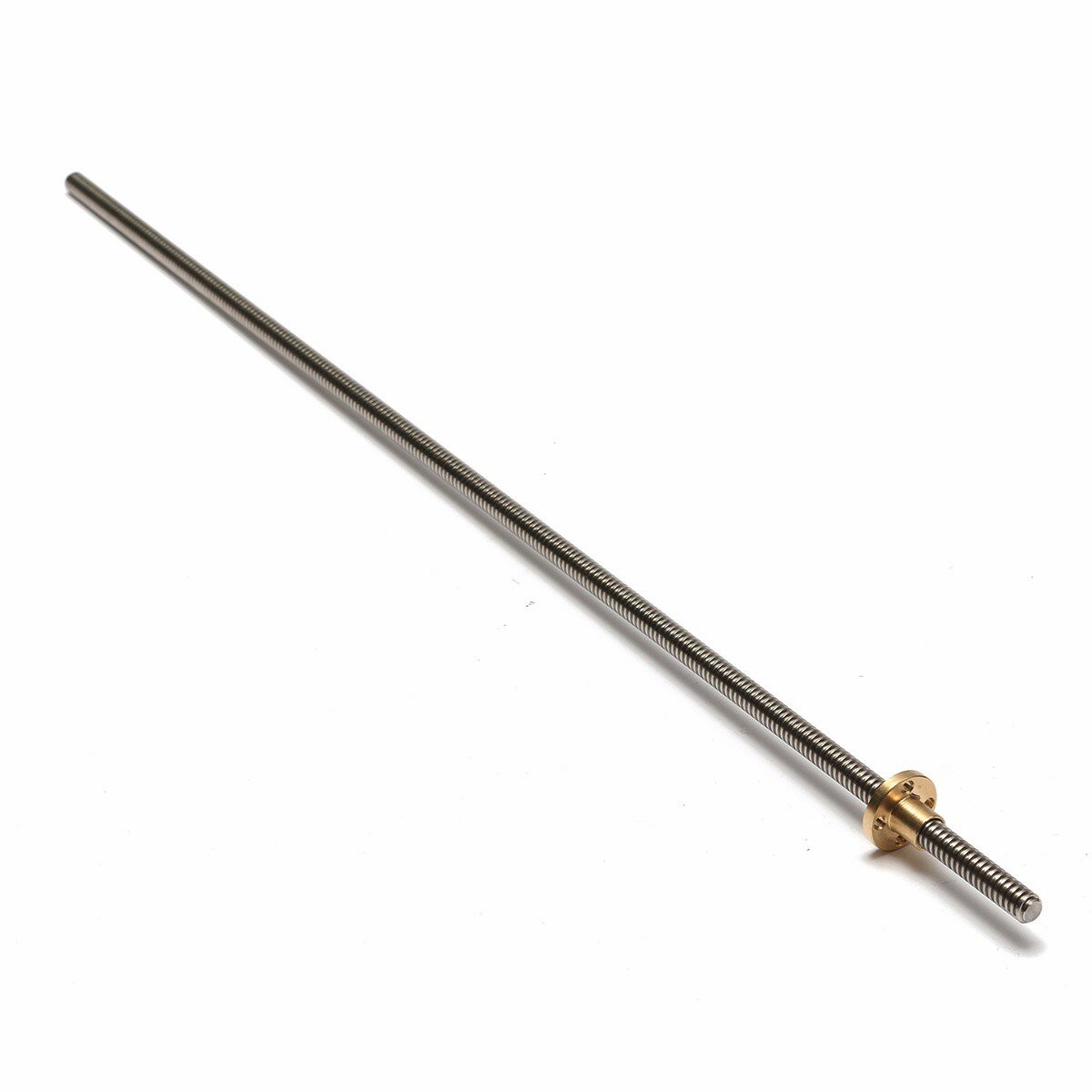 10-Piece Set of 8mm x 500mm Stainless Steel Lead Screw with T8 Nut for CNC 3D Printer 2mm Lead