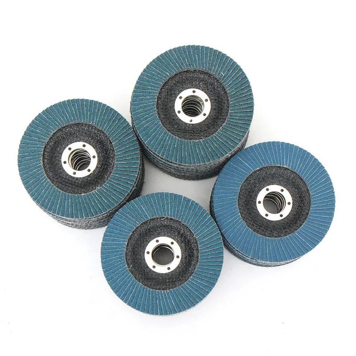 10-Pack Metal Sanding Flap Discs 125mm 40-120 Grit for Angle Grinders
