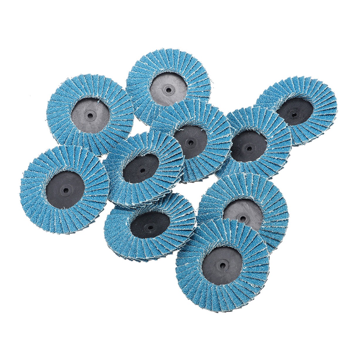 10-Pack of 2-Inch Sanding Flap Discs in 60 and 80 Grit