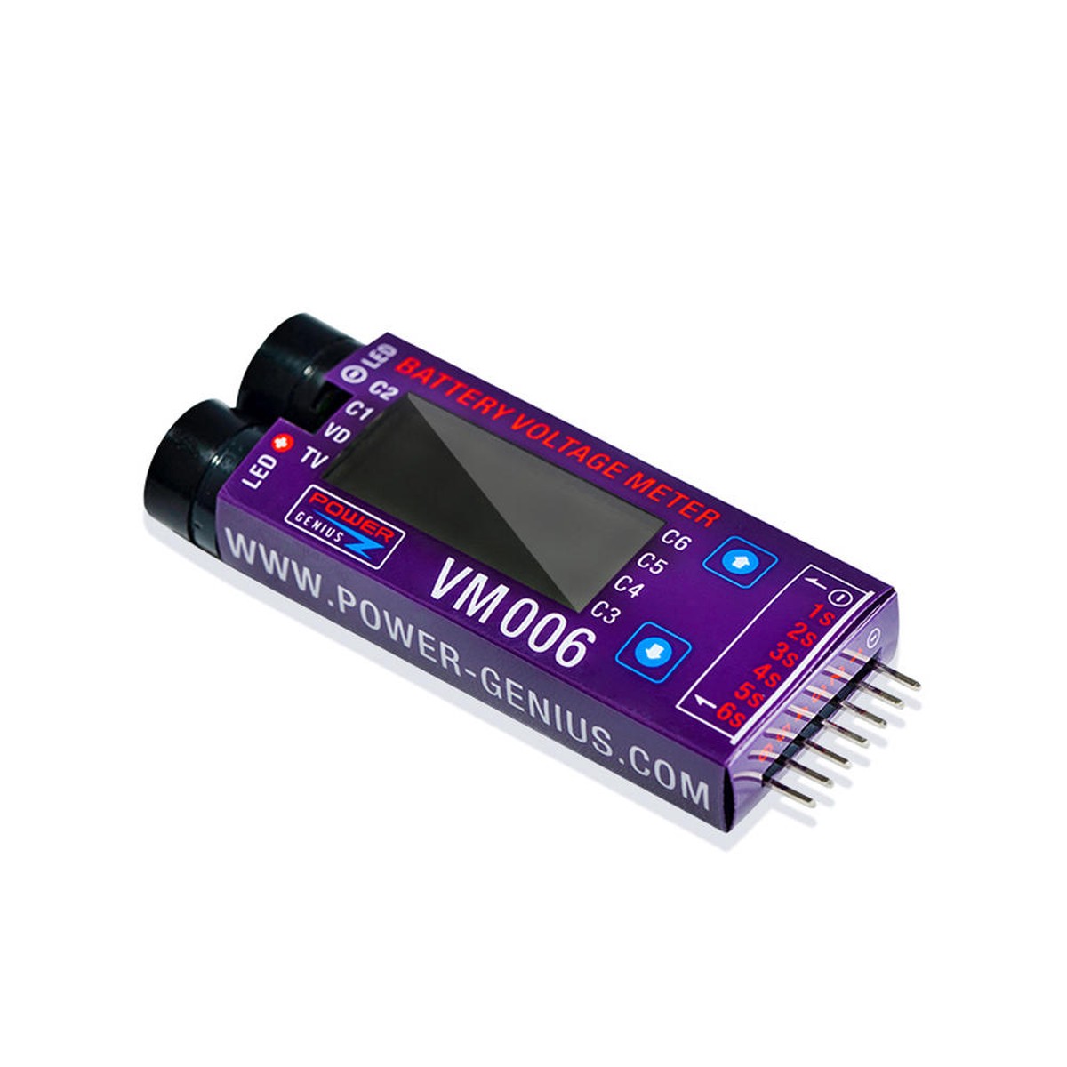 1-6S DC LiPo Battery Voltage Meter with LCD Display
