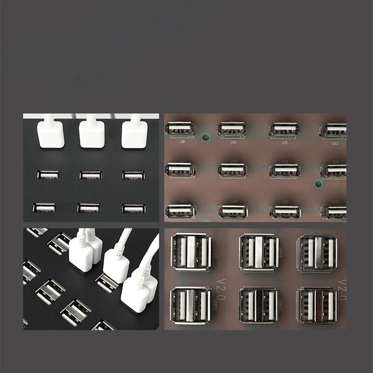 10-Port USB Multi Charger for Mobile Devices and Gaming Equipment