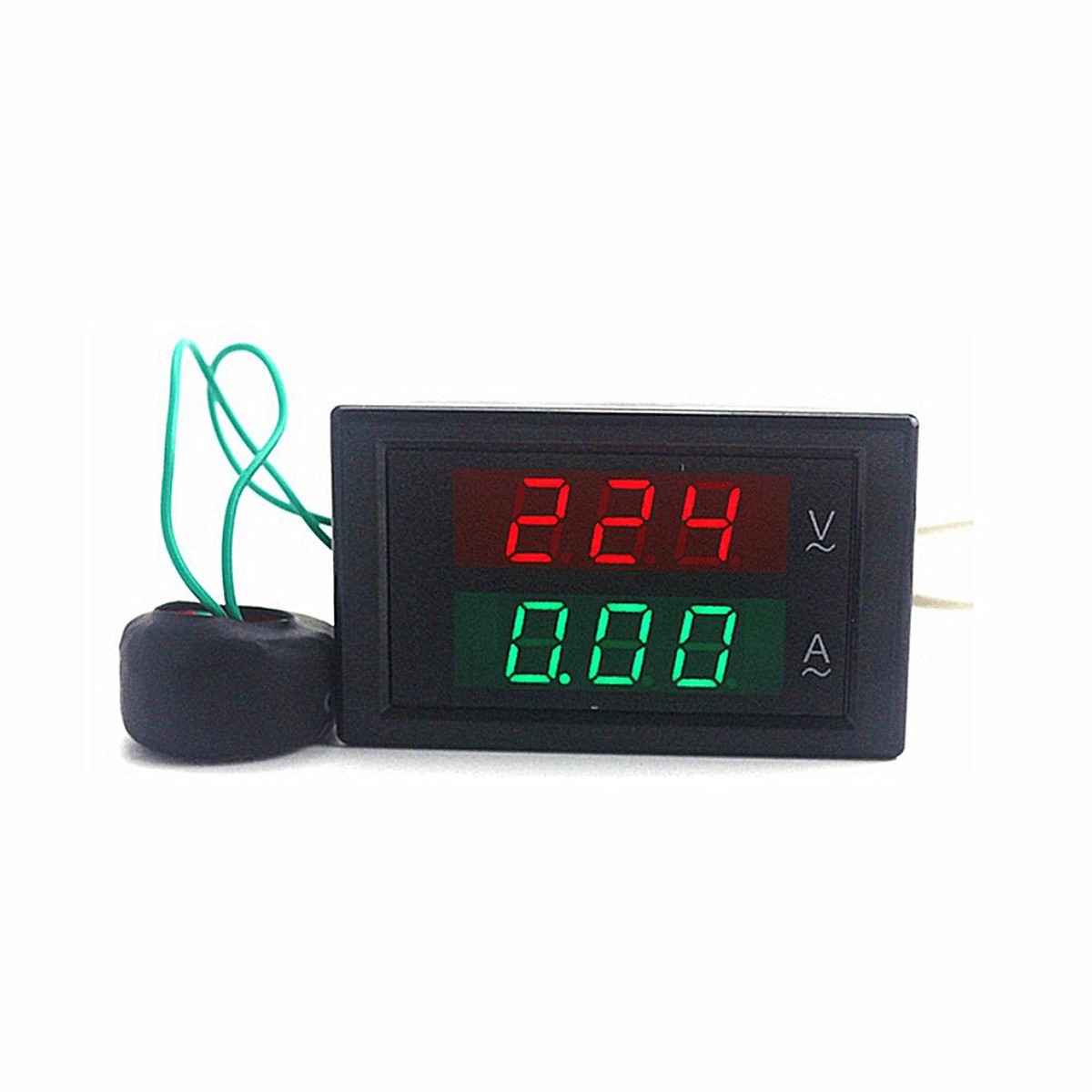 3-Digit Dual Display AC Voltmeter and Ammeter LED Voltage Current Meter