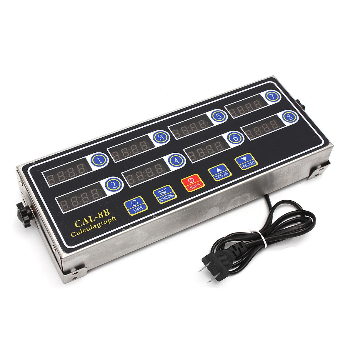 8-Channel Digital Burger Basket with Shaking Timer