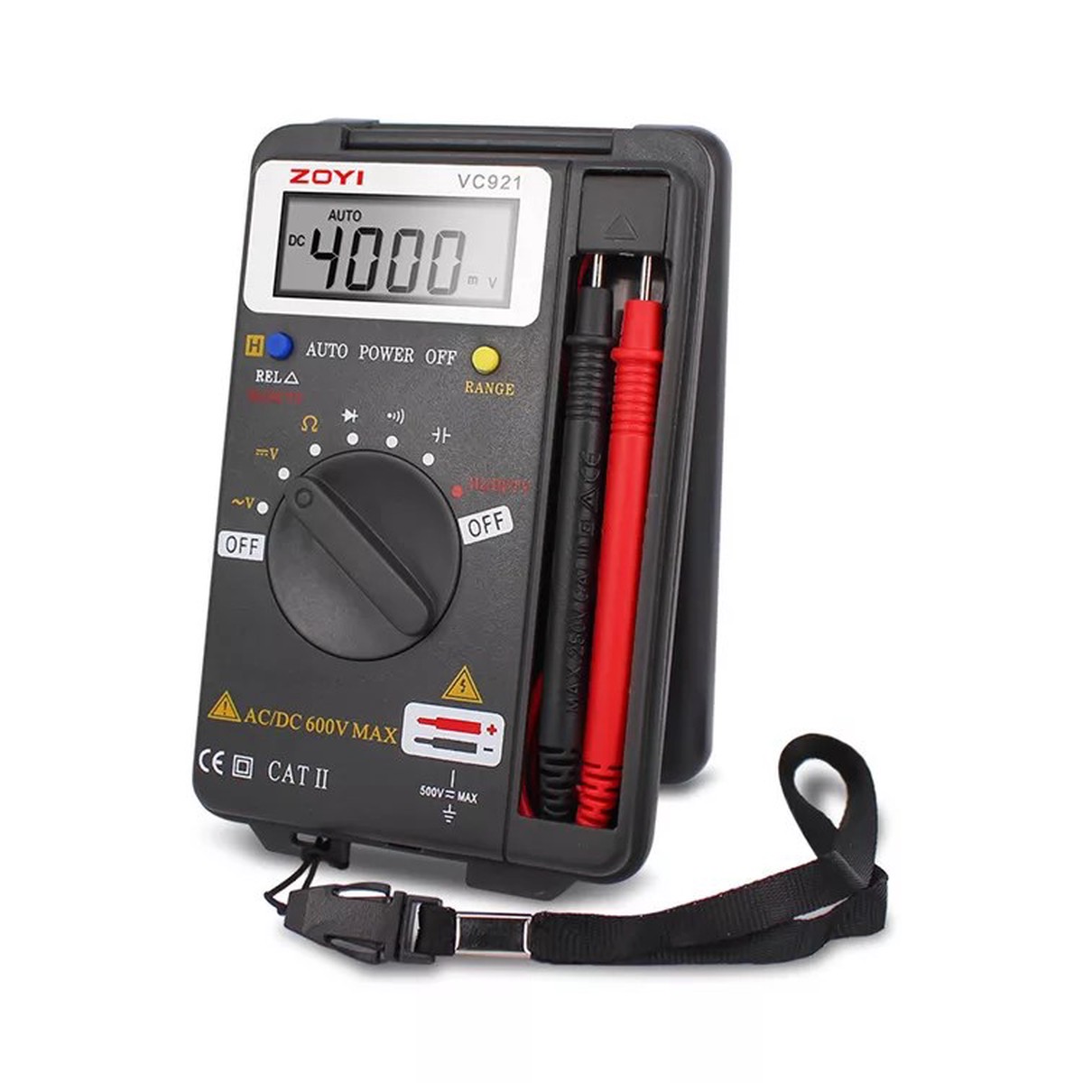 ZOYI VC921 Compact Digital Multimeter for Voltage Resistance Frequency Testing