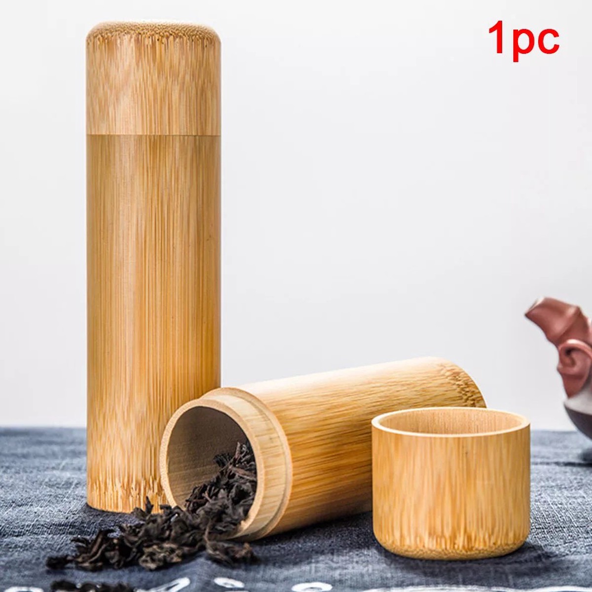 Wooden Tea Storage Canister