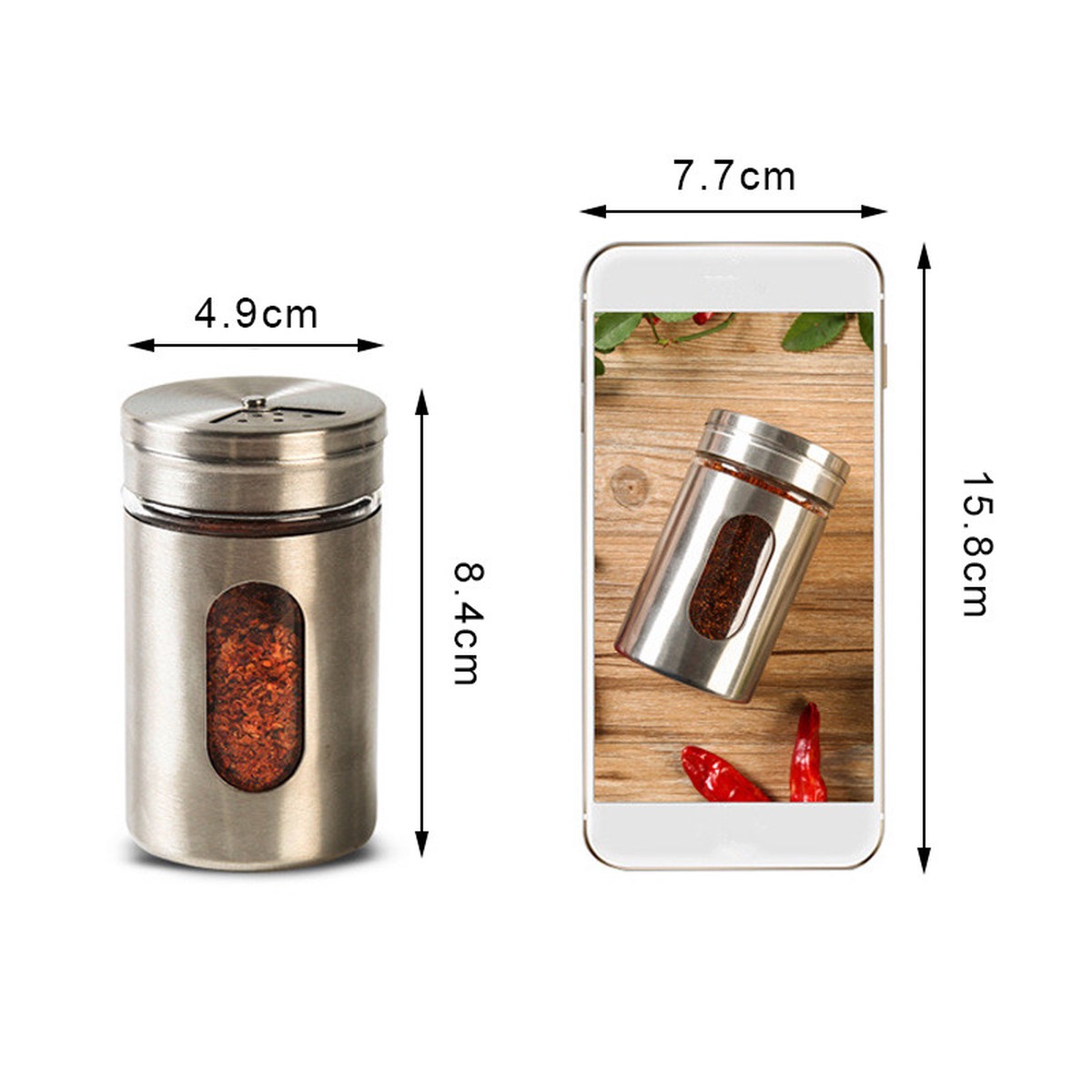 Stainless Steel Spice Containers