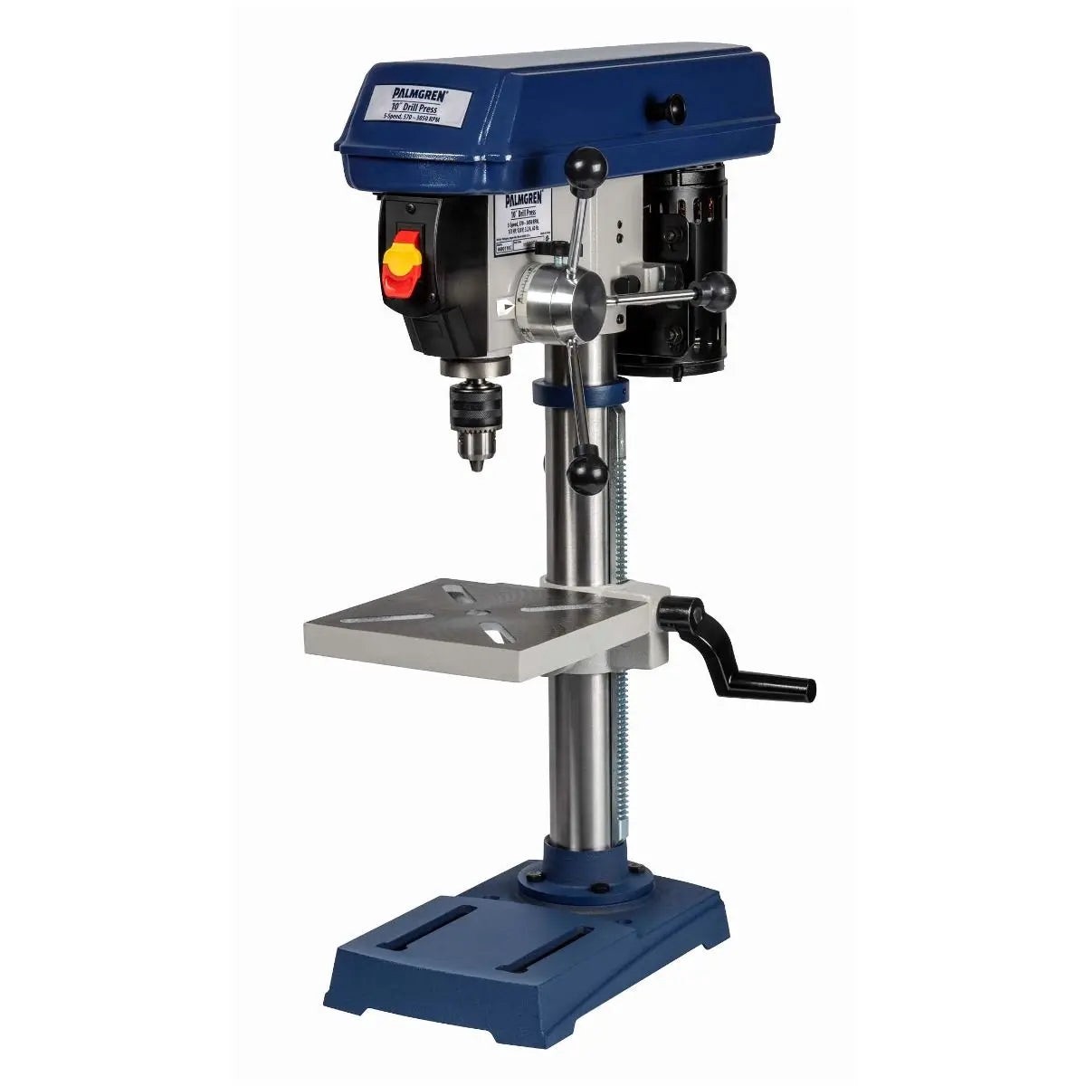 10 5-Speed Benchtop Step Pulley Drill Press