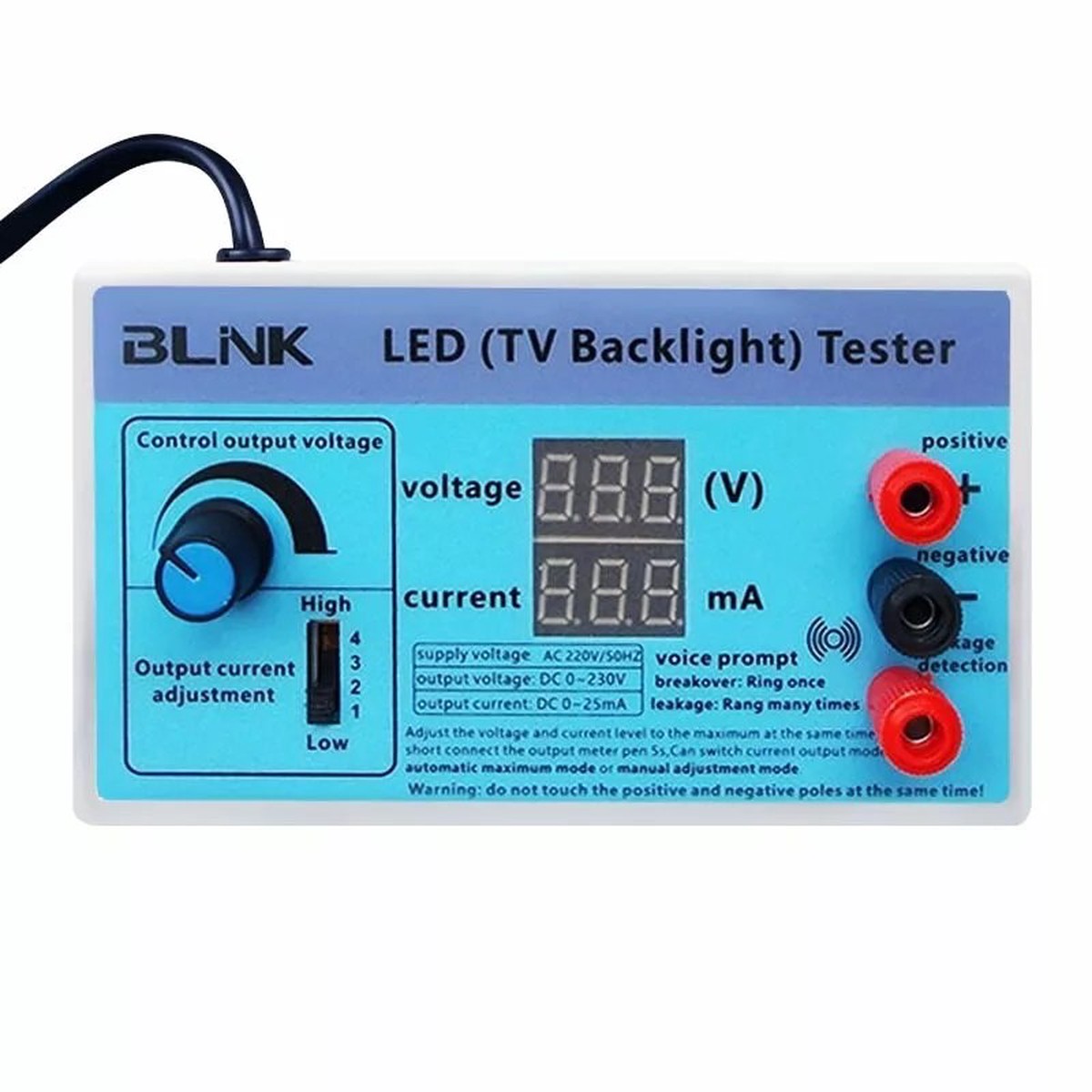 Adjustable LED Lamp Bead Tester for Digital TV Backlight Maintenance