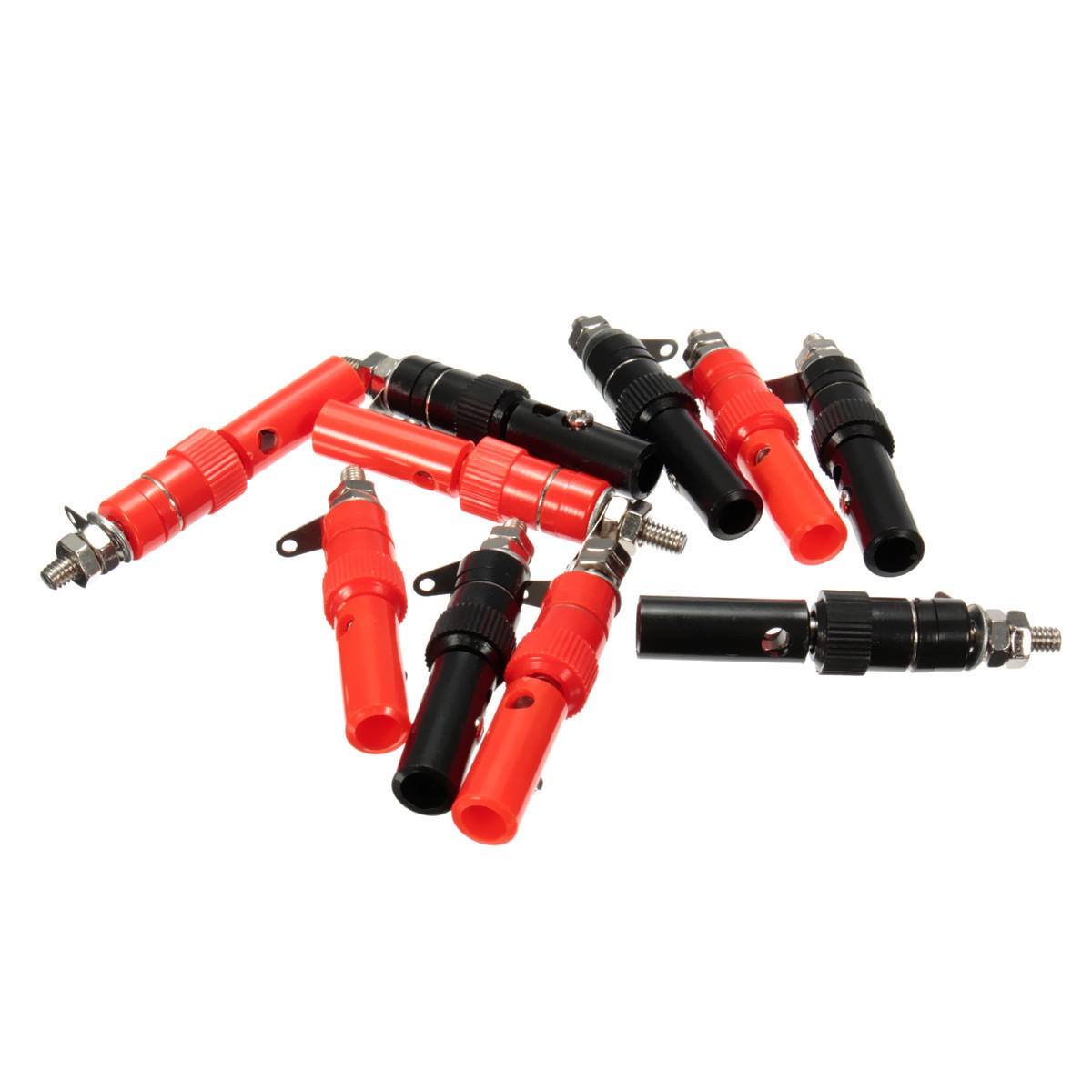 10 Pairs DANIU Red and Black 4mm Banana Plug Connectors