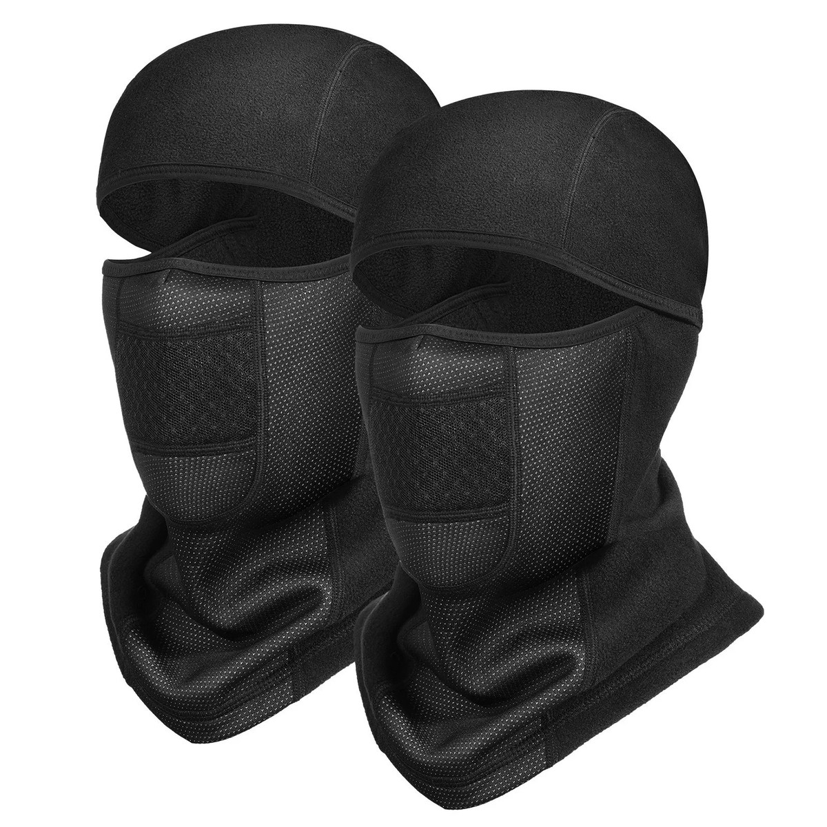 2-Pack Polar Fleece Balaclava Windproof Thermal for Biking