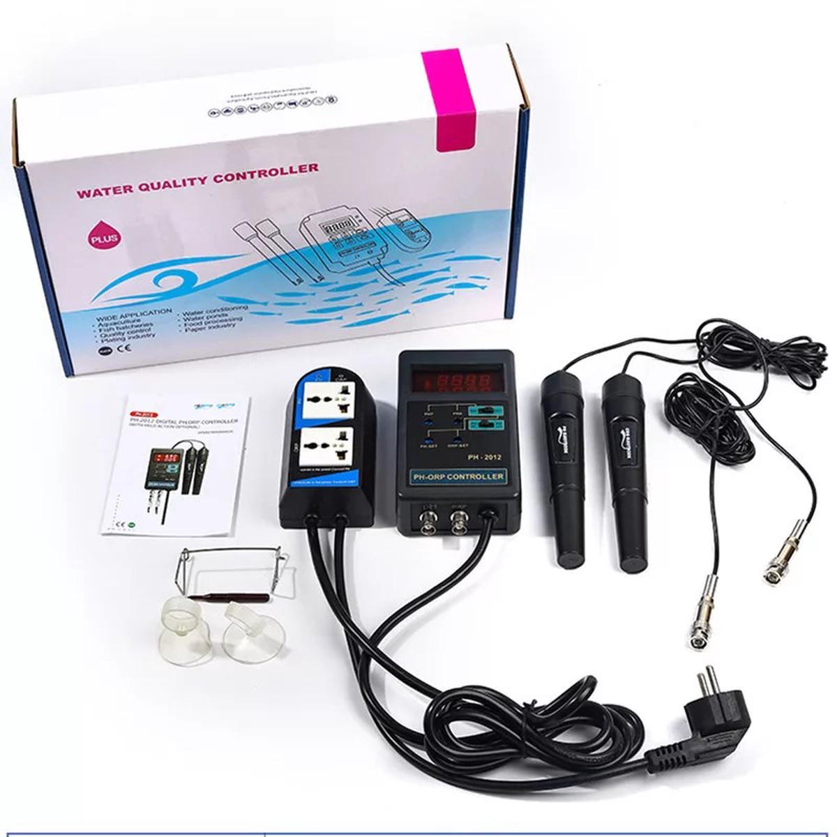 2-in-1 Digital PH and ORP Redox Controller with Separate Relays
