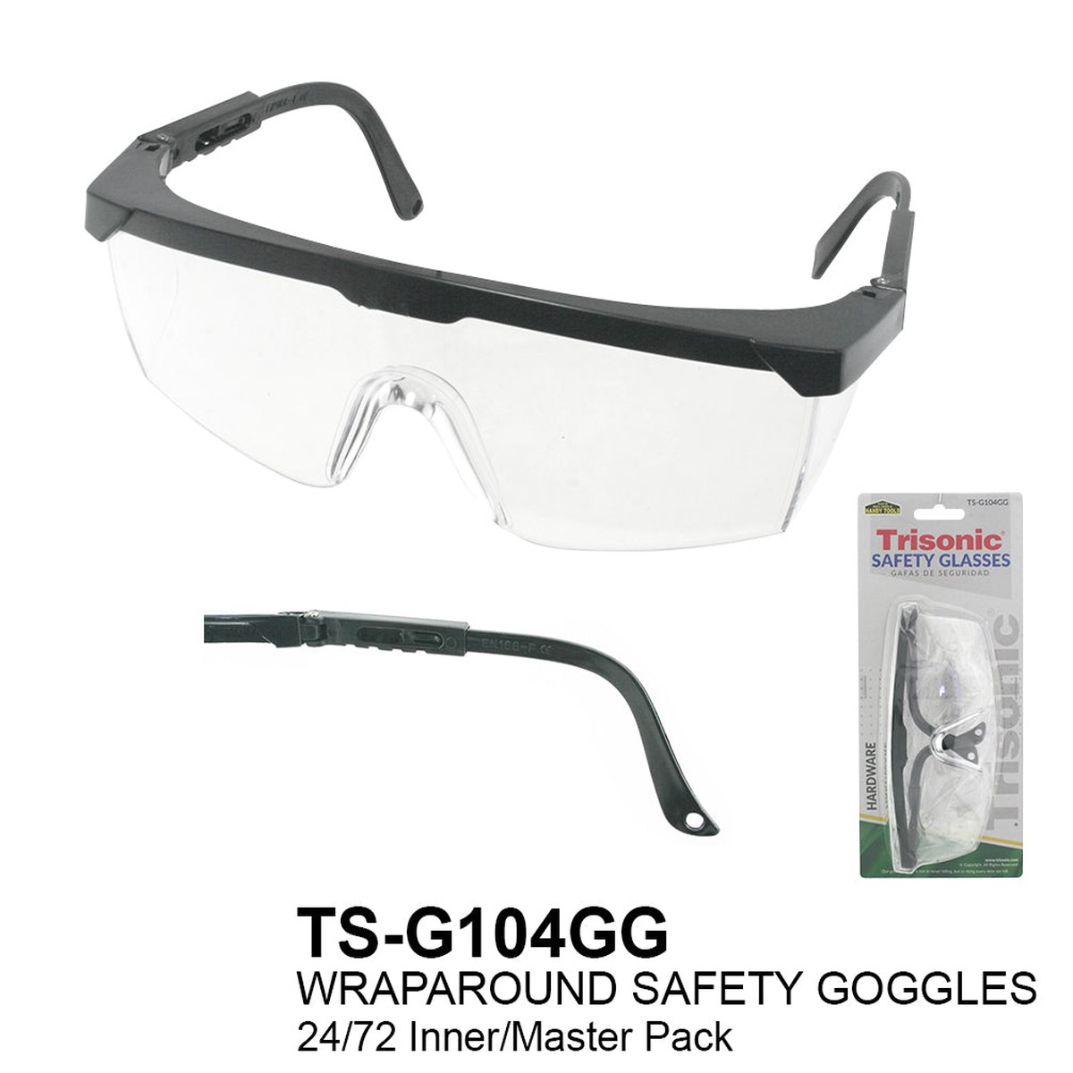 Ts-G104Gg - Wraparound Safety Glasses