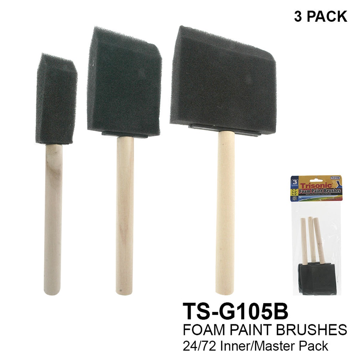 Ts-G105B - Foam Paint Brushes