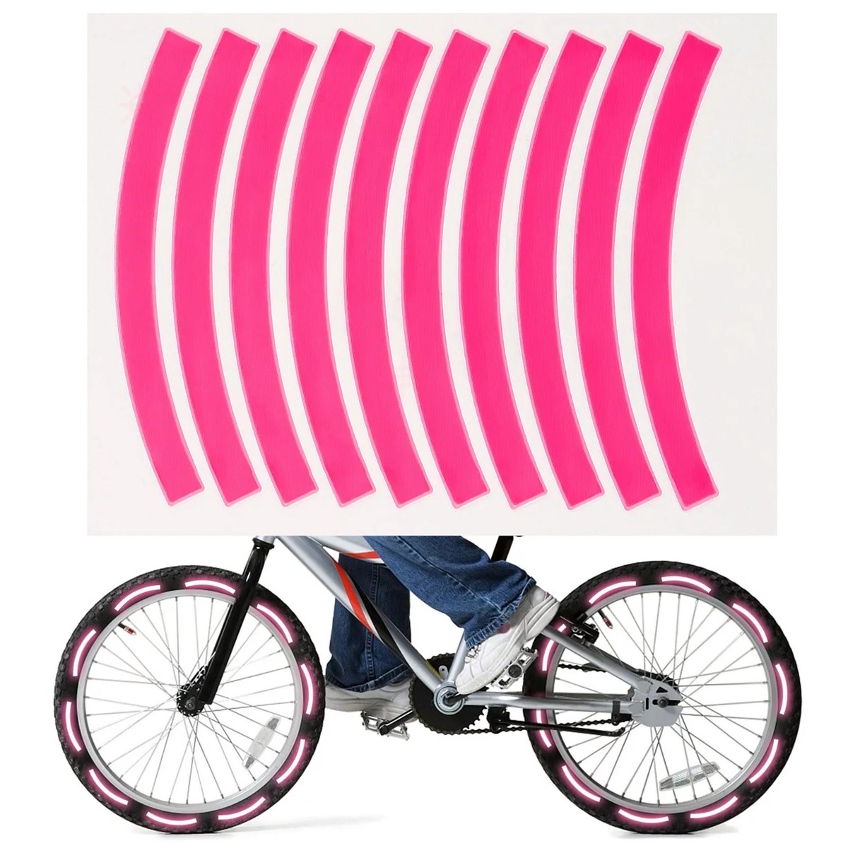10-Pack Reflective Safety Tape 8211 Ideal for Bicycles Cars Motorcycles Scooters