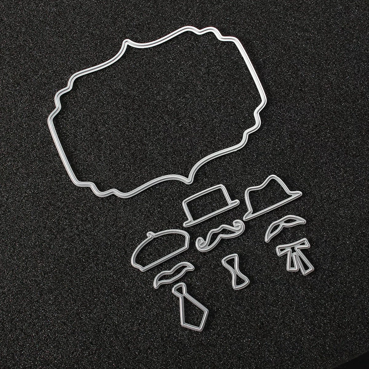 10-in-1 DIY Scrapbooking Cutting Dies for Hat Party Album