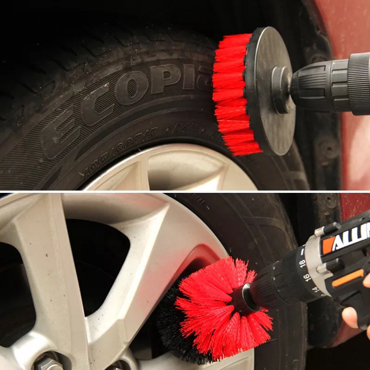 3-Piece Power Scrubber Brush Cleaning Kit