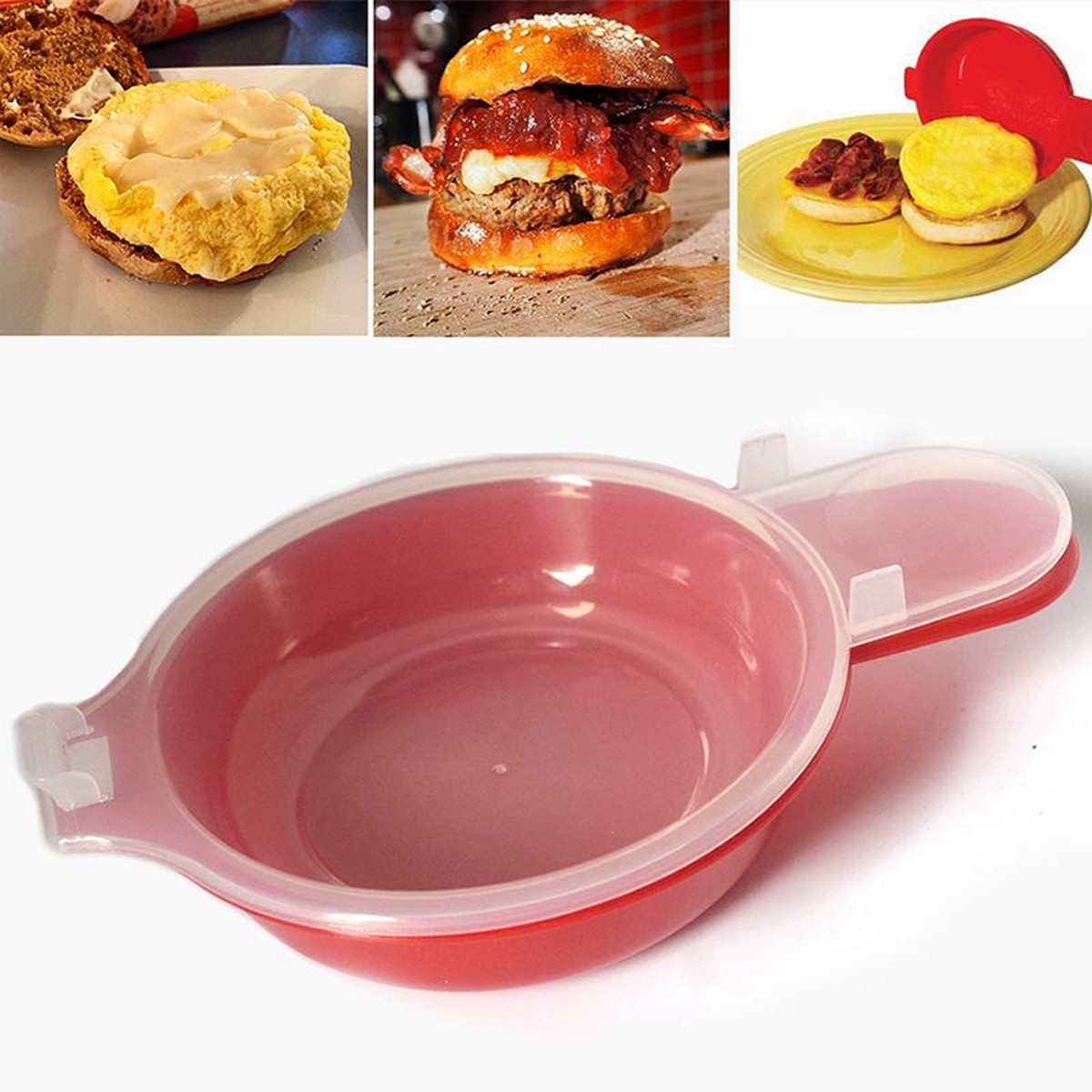 2-Pack Microwave Egg Cooker and Omelet Maker Set