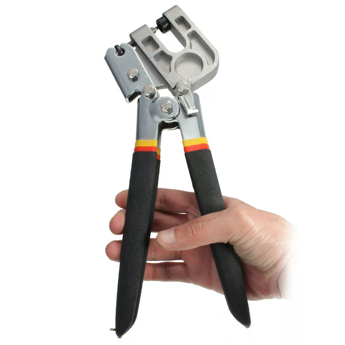 10-Inch Stud Crimper with TPR Handle for Drywall and Plaster Board