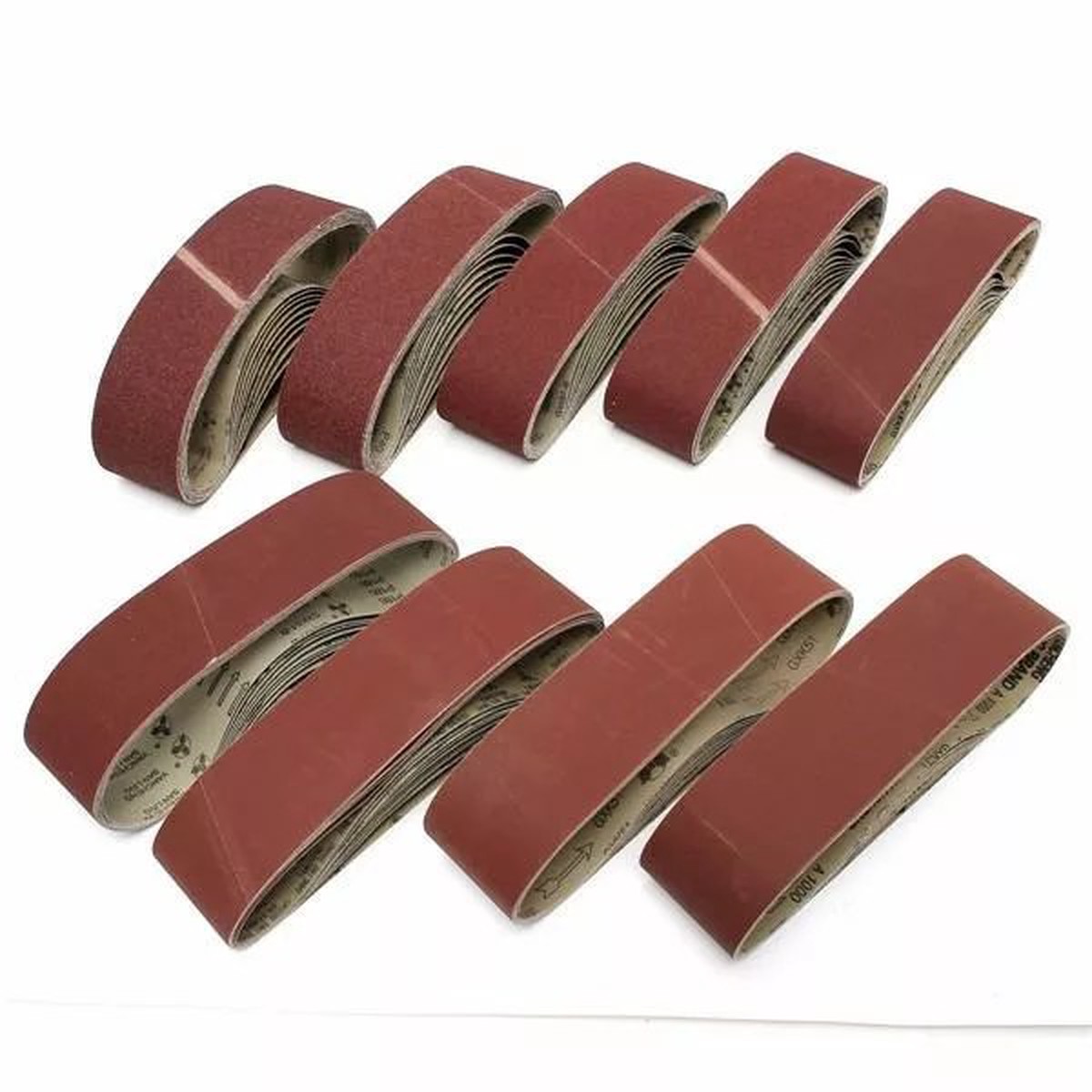 Zirconia Abrasive Sanding Belts 10pcs Ideal for Light Metal and Wood