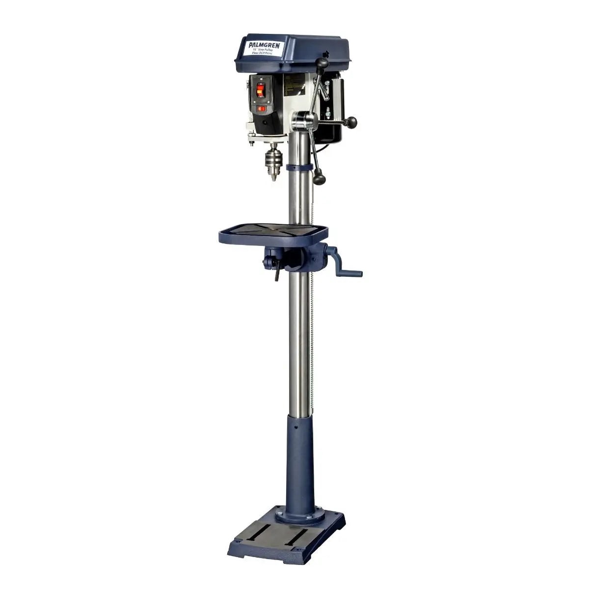 15 16-Speed Floor Step Pulley Drill Press