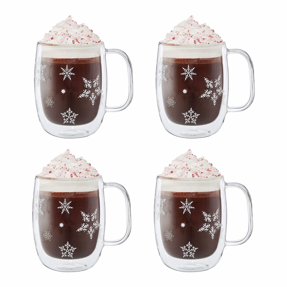 Zwilling Sorrento 4-Piece Snowflake Coffee Mug Set