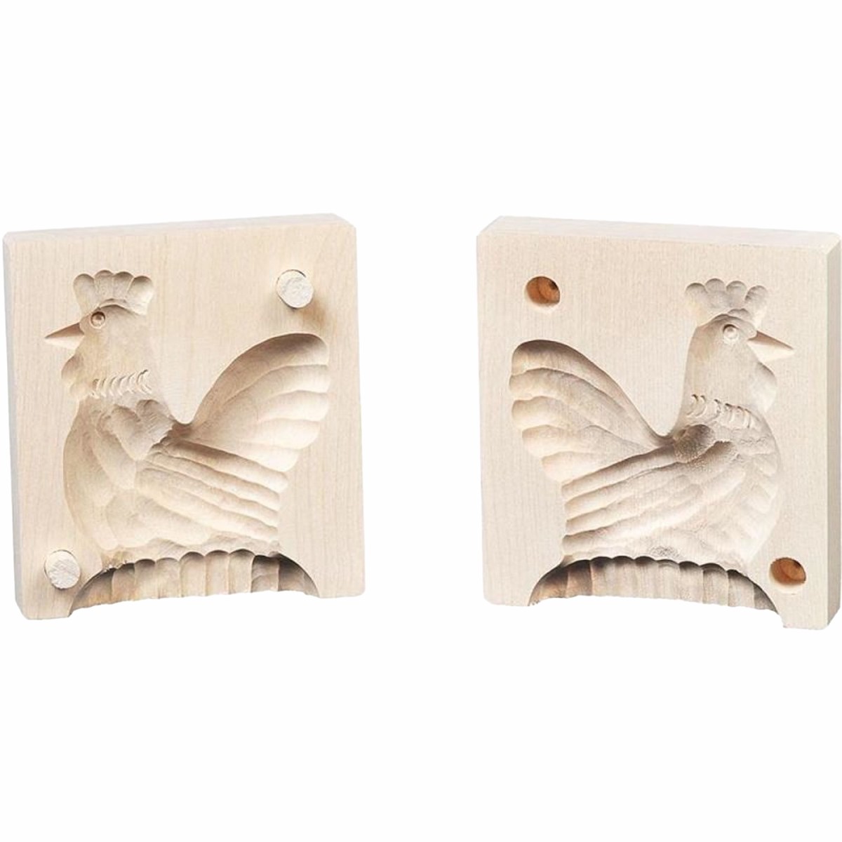 2-Piece German Butter Mold - Rooster
