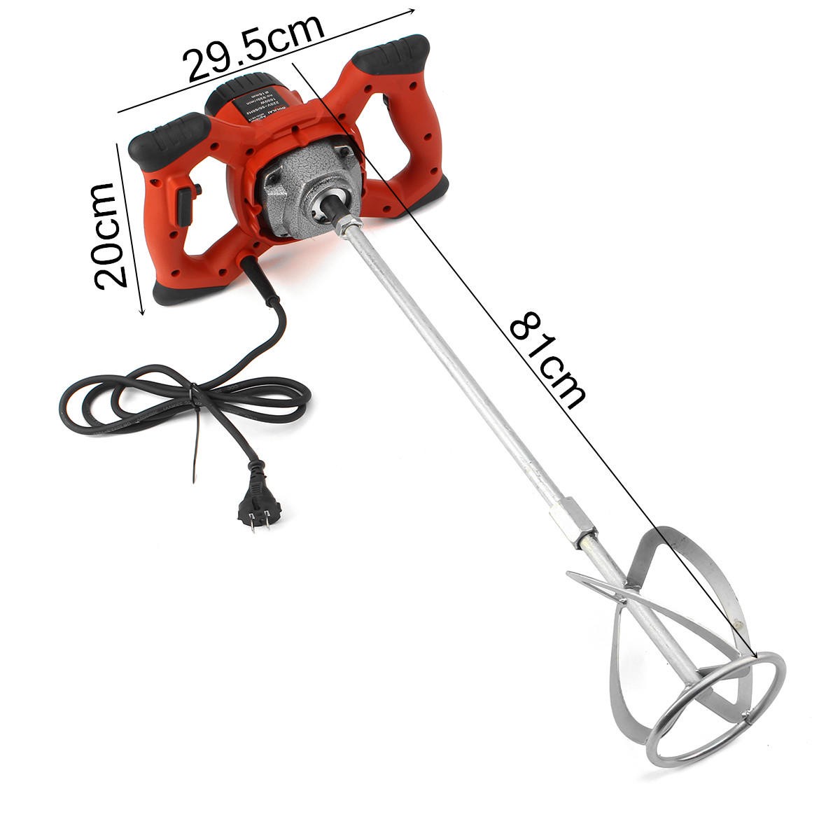 1600W Electric Handheld Mixer 8211 Ideal for Paint Cement Grout Mixing